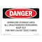 Signmission Safety Sign, OSHA Danger, 7" Height, Herbicide Storage Area, Landscape OS-DS-D-710-L-1974 - alternate 1